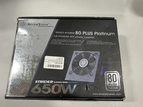 Silverstone SST- ST65F-PT 650W Strider Platinum 80Plus Platinum ATX Power Supply