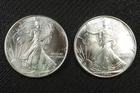 NobleSpirit (LG) Desirable American SILVER Eagle Pair 1993 & 1994 GEM BU