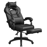Gaming Stuhl Drehstuhl Schreibtischstuhl Chefsessel BüRostuhl Max. 150Kg Schwarz