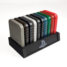 Sony PlayStation 1 PSone Memory Card Display Tray Storage Accessory PS1 Gamer