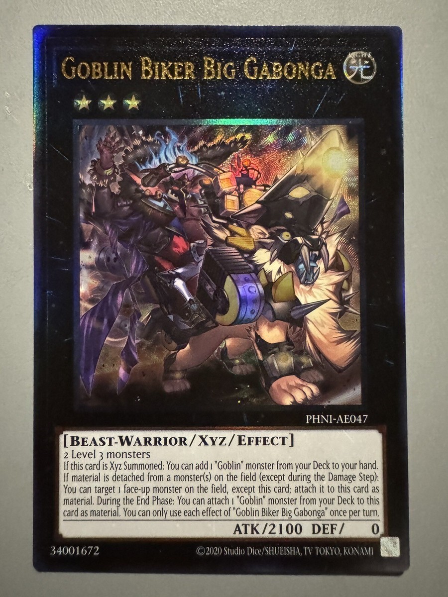 YUGIOH GOBLIN BIKER BIG GABONGA ASIA ENGLISH PHNI-AE047 ULTIMATE