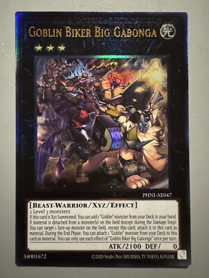 YUGIOH GOBLIN BIKER BIG GABONGA ASIA ENGLISH PHNI-AE047 ULTIMATE