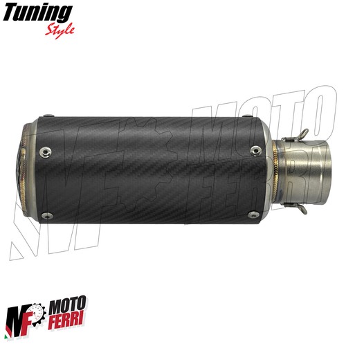 MF7192 Silenciador De Escape DM 51 Universal Moto Efecto Carbono Racing - Imagen 2 de 7