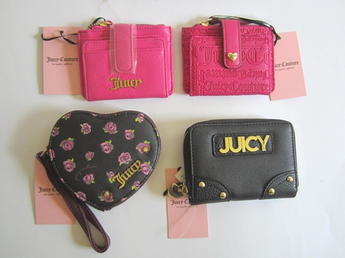 Juicy Couture Wallet Heart Shape Purple Rose, Pink A, Pink B