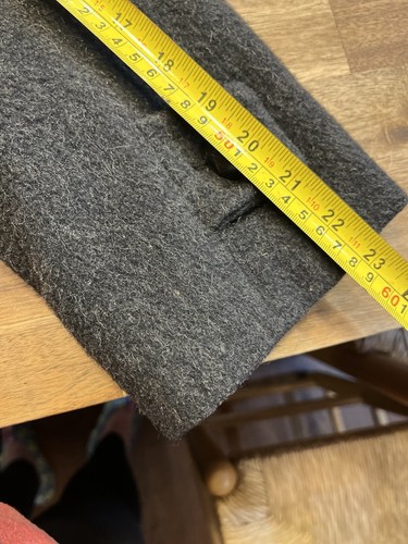 Loden Frey Overcoat Womens XL Wool Long Casual Hooded Red Lined Vintage Germany - Picture 10 of 17