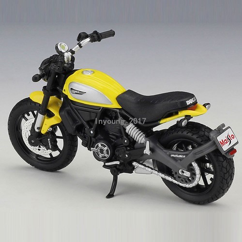 Modellino Moto 1/18 2022 Ducati Scrambler Icon Diecast Moto Giocattolo per Bambini - Foto 5 di 9