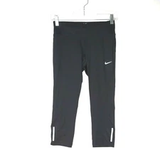 Nike Dri-Fit Tech Running Capri/Tights Black Women's Size X-Small Used Condition