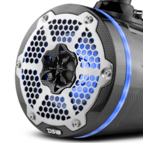 2x DS18 6.5" Marine Tower Speakers - CF-X6TP 100W Rms 4-ohm Carbon Fiber Pods - Picture 2 of 6