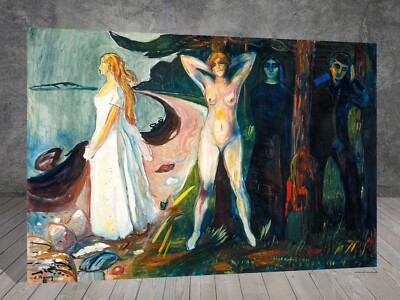 Edvard Munch Frau AKT LEINWAND GEMÄLDE KUNSTDRUCK WAND 1241