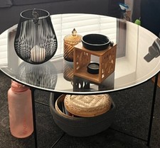 78cm Rund Weinfass Acrylglas PLEXIGLAS Kreis Bullauge Partytisch KLAR FL25+