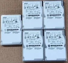 Lot of 5 Hitachi HUC109060CSS600 HGST Ultrastar 600GB 10k 6Gbps 2.5" SAS HDD