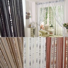 Dew Drop Chain Bead Curtain String Door Room Divider Fly Bug Screen Beaded 1Mx2M