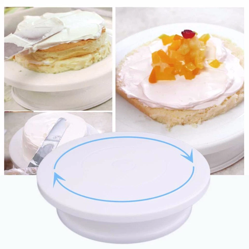 11 Inch Rotating Cake Turntable Baking Accessories Cake Stand Decorating Tools - Image 4 of 4