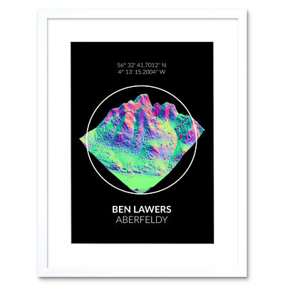 Ben Lawers Berg Kunstplakat Gerahmter Kunstdruck 30x40 cm