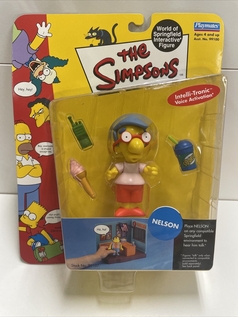 Simpsons Milhouse ERROR Packaging Nelson World of