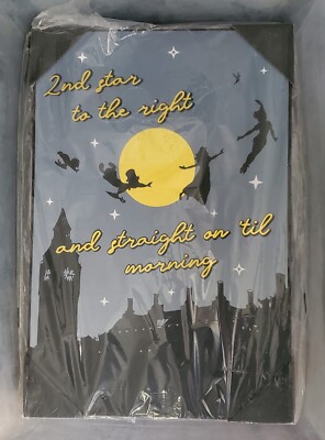 New Peter Pan Off To Neverland Wall Sign, 13''x19'' Peter Pan