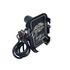 Motorcycle Cell Phone Rear Mirror Mount Holder W/Charger For Apple iPhone 15 14
