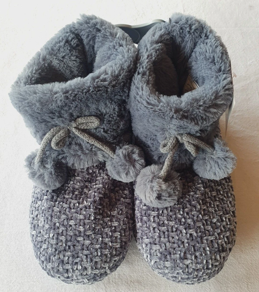 Chaussons mules avec écusson - gris - 12.00