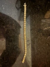 diamond tennis bracelet 14 kt white gold