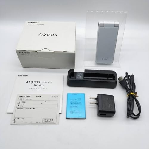 SHARP AQUOS KEITAI WHITE SH-N01 Android Flip Phone Unlocked