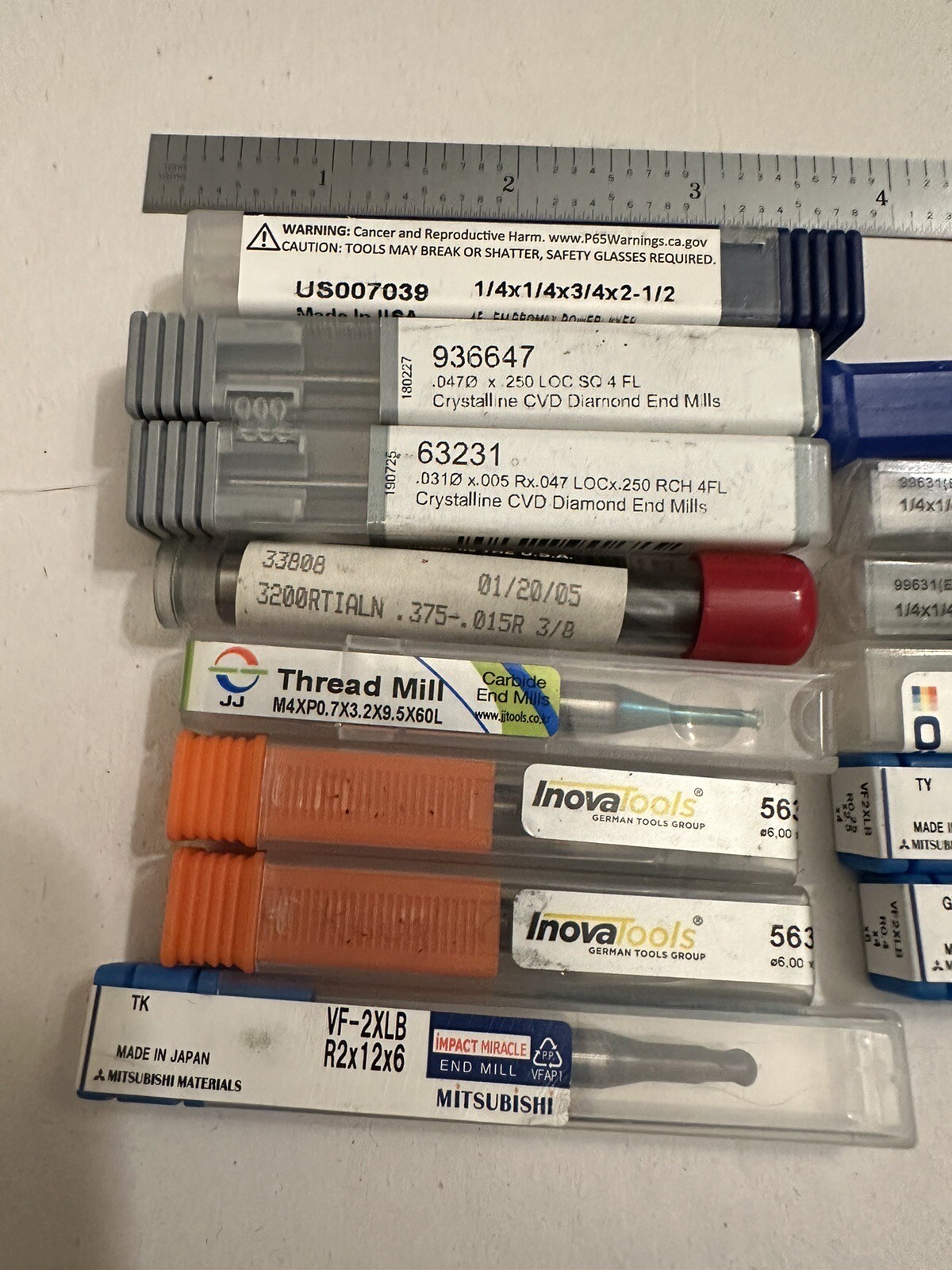 Lot Of Assorted Carbide End Mills eBay