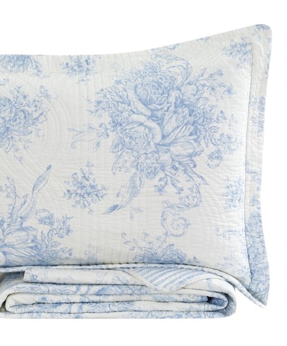 Floral Cotton Quilt Set - Picture 11 of 17