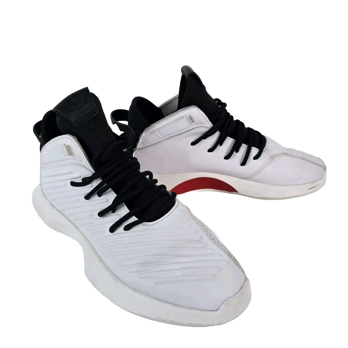 Adidas Crazy 1 ADV AQ0320 White Black Red Leather Basketball Shoes