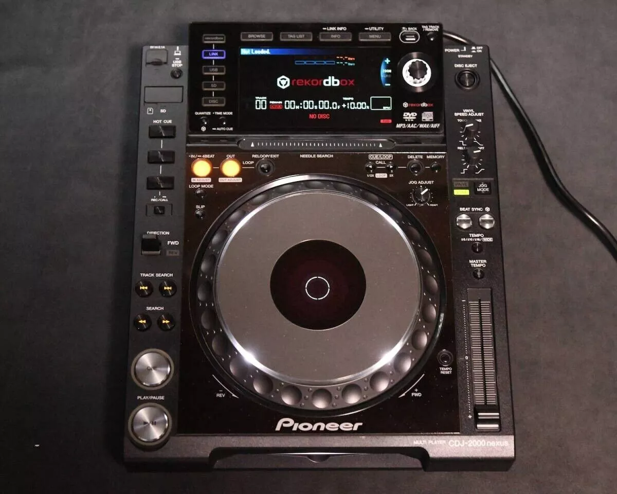 Pioneer DJ CDJ-2000NXS Pair set Multi Player Turntable CDJ 2000 Nexus Black