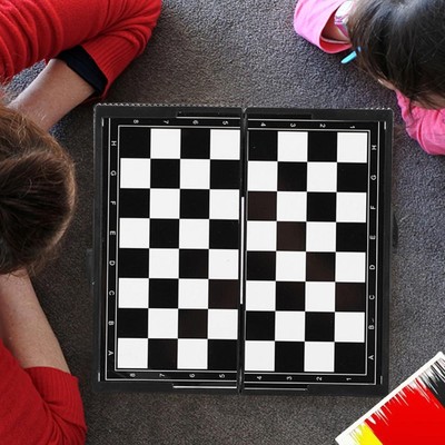 Mini-Schachbrett, faltbar, fliegendes Schach, interessante Brettspiele für Kinde