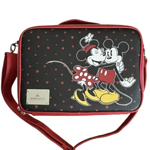 Disney Mickey Mouse Reiseetui von Impressions rot und schwarz UNBENUTZT Minnie Mouse