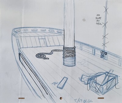 Seltene Simpsons TV Show Original Hintergrund Animation Kunst Cel Zeichnung Simpson #187