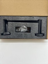 Toilet Paper Holder Stainless Steel Wall Mounted Matte Black New See Description