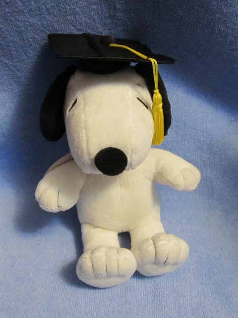 snoopy graduation plush