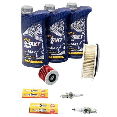 Wartungspaket für Yamaha XVS 650 Dragstar Öl 3L + Luftfilter+Ölfilter+Zündkerzen - Bild 2 von 5