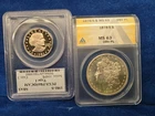 1878 S MORGAN SILVER DOLLAR ANACS MS63 OBV PL ALSO 1981-S SBA$ PR69DCAM