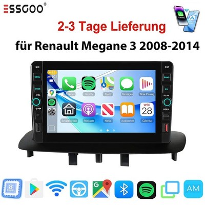 8Core 6+128G Android 15 Autoradio für Renault Megane 3 08-14 Carplay GPS Navi AM