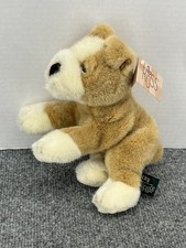 Russ Heartcraft Rocky Bulldog Plush 9 Vintage Stuffed Dog w/ Tags