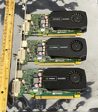 Lot of 3 Nvidia Quadro 600 1GB Video Graphics Cards