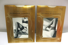 Victoria Secret Vintage Glamour Sheer Stockings Medium M White 2 pairs Lot NEW