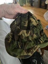 Dutch Military Helmet Cover, Netherlands, Sz Medium, Preowned