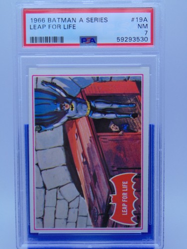 1966 Topps Batman Red Bat #19A Leap for Life
