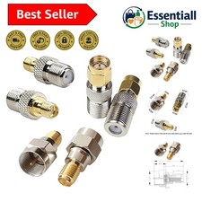 F Type to SMA Male Female Coax Connector Coaxial Adapter 2 Sets 6 Pcs