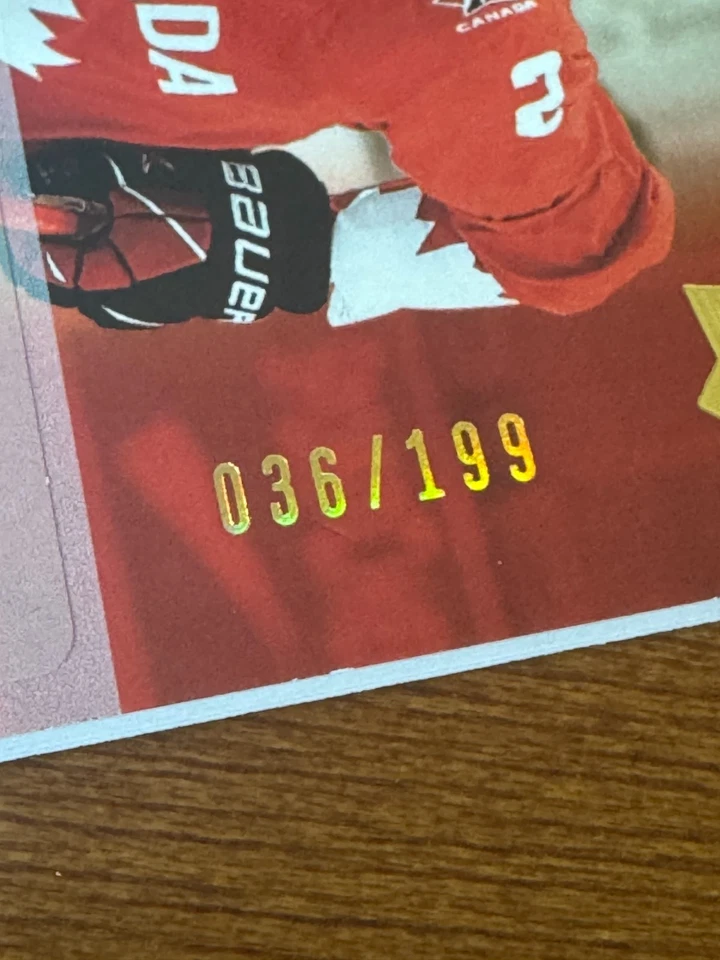 Braden Schneider 2021 UD Team Canada Premium Patch Auto /199 NY Rangers Beauty! - Image 2 of 3