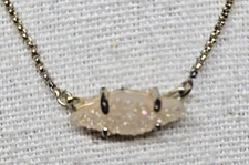 KENDRA SCOTT - PINK DRUSY NECKLACE