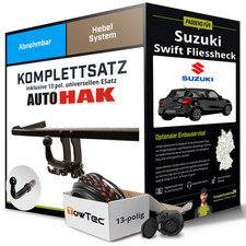 Für SUZUKI Swift Fliessheck V Typ AZ Anhängerkupplung abn. +eSatz 13pol uni. 17-