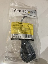 Image of 1m Laptop Power Cord - 3 Slot for UK - BS-1363 to C5 Clover Leaf Power Cable