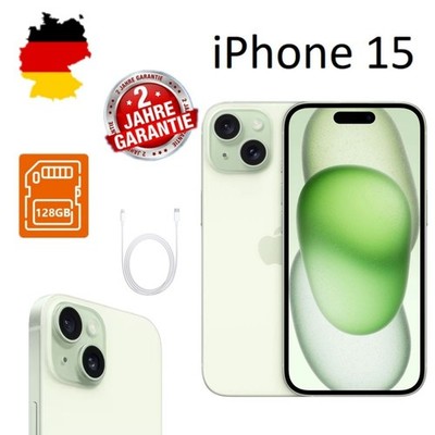 NEU Apple iPhone 15 - 128GB - Grün (Ohne Simlock)  24 Monate Garantie  OVP