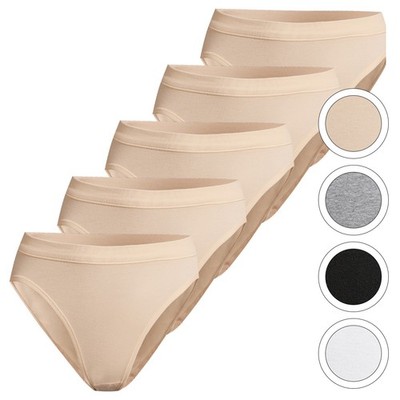 5er-Pack - ESGE - Basic- Damen - Feinripp - Jazzpant - Slip - Unterwäsche