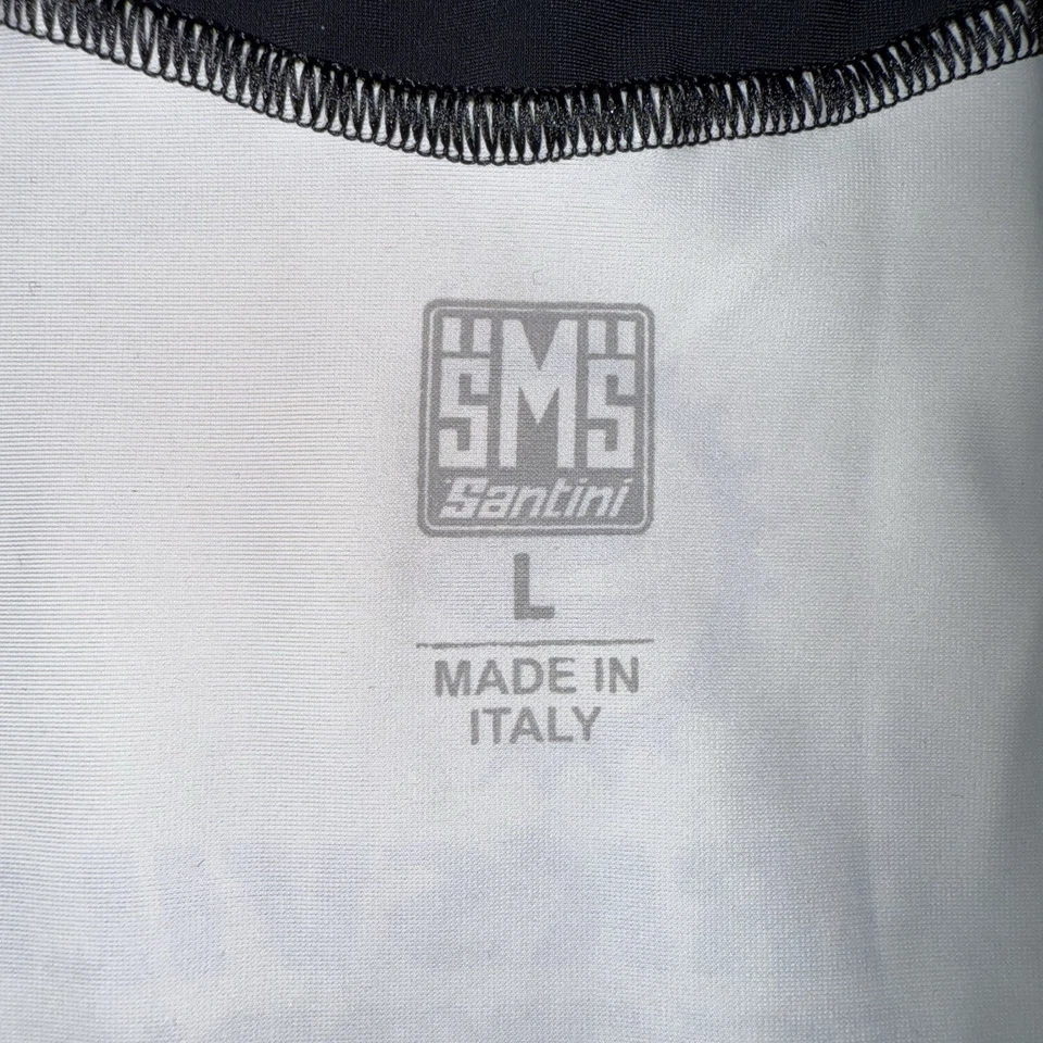 Santini Giant Better Cycling Bib Shorts L Black Yellow Italy Made Padded Chamois - Image 3 of 4