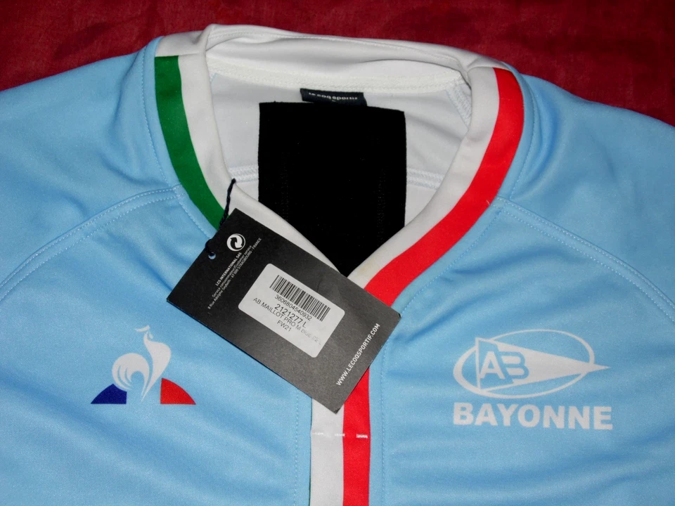Maillot De Rugby Match De Bayonne Saison 2021/2022 Taille L Neuf Etiqueté - Photo 3/4